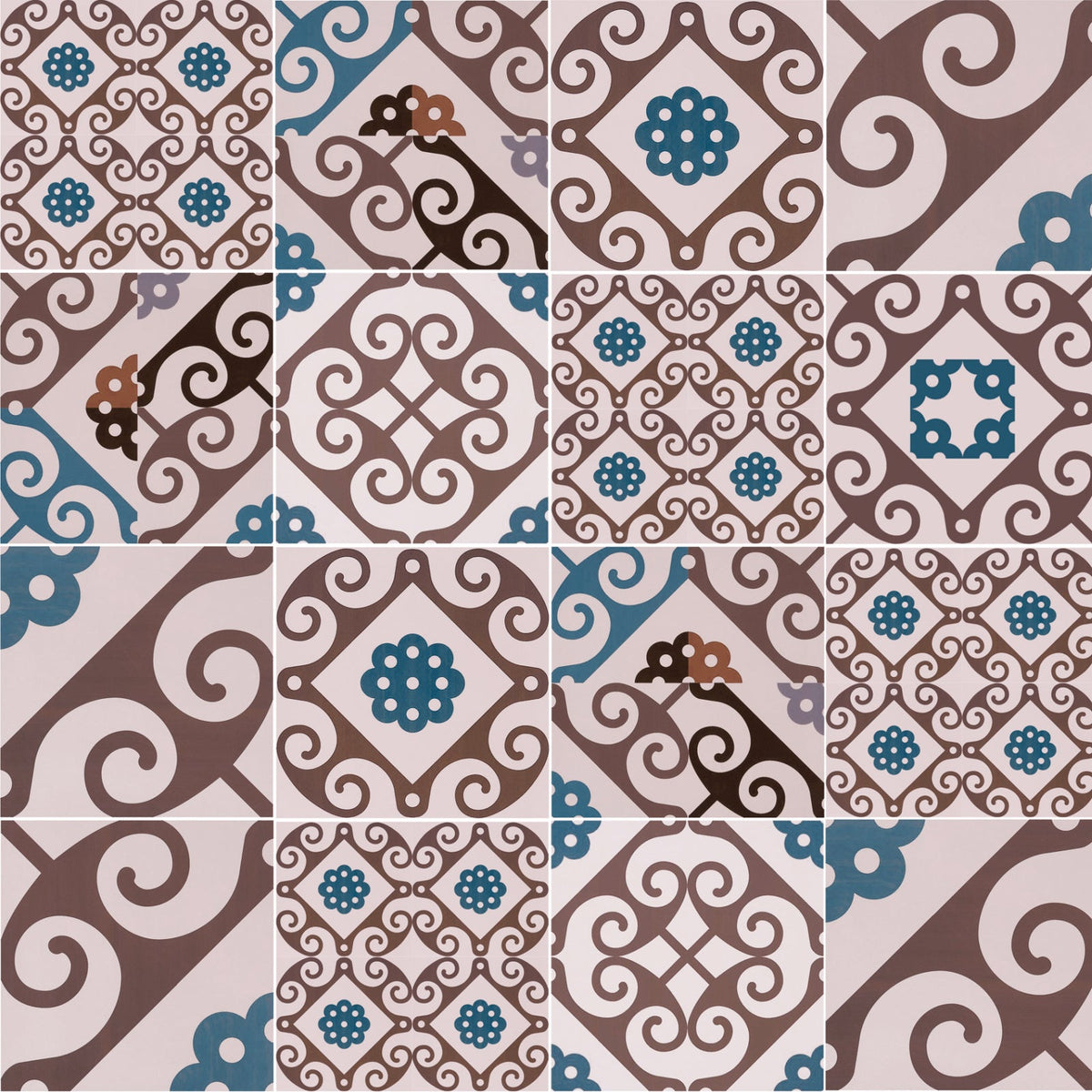 Toilettenrückwand Patchwork