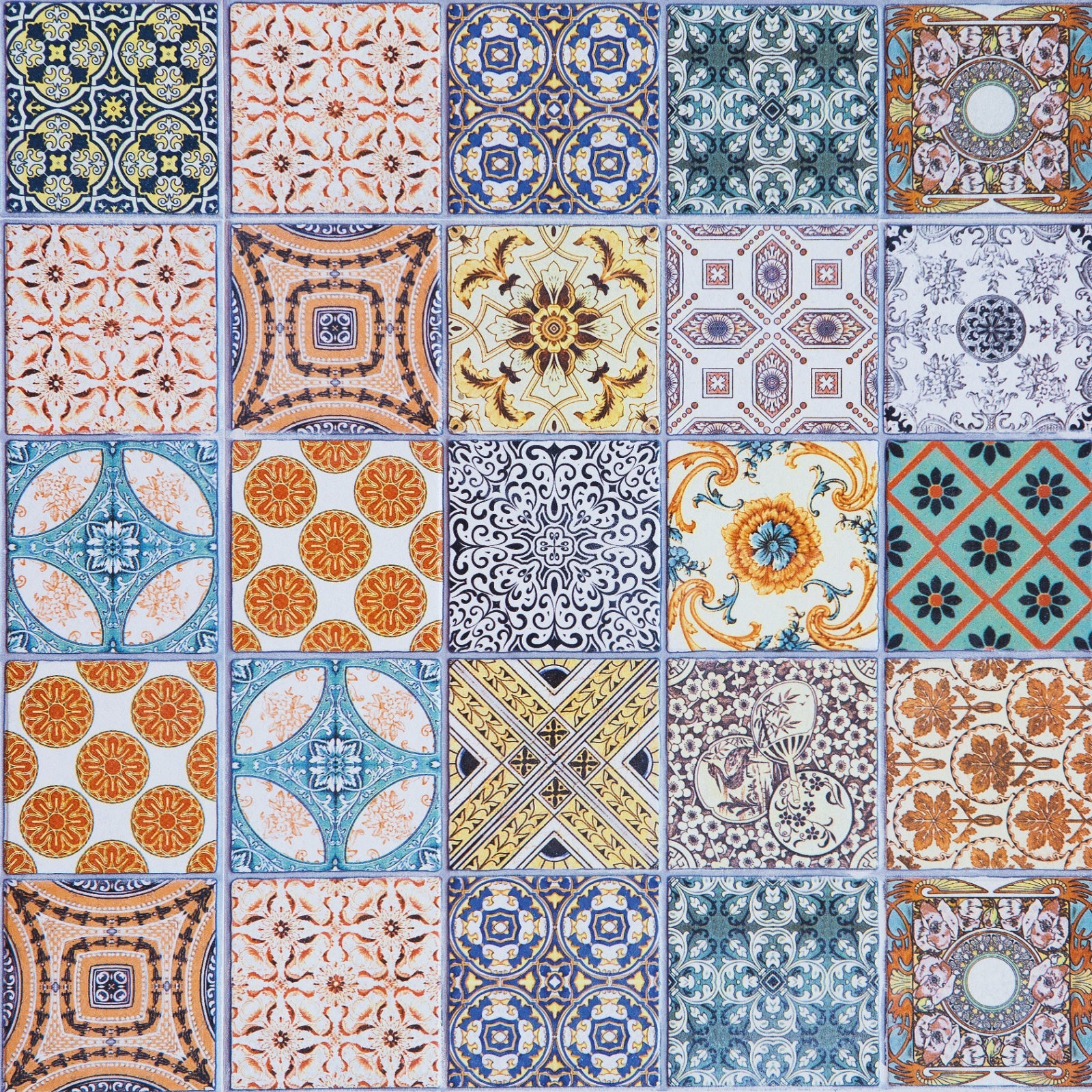 Toilettenrückwand Patchwork