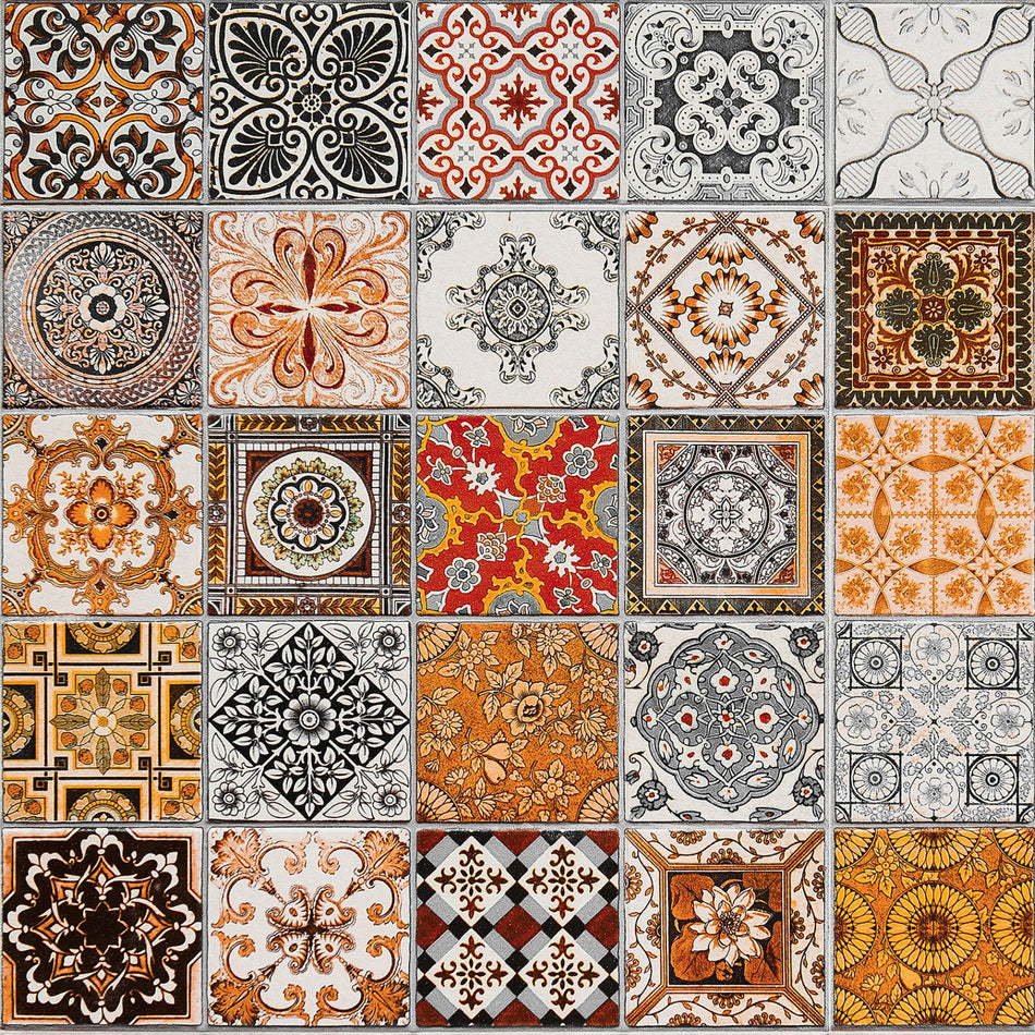 Toilettenrückwand Patchwork