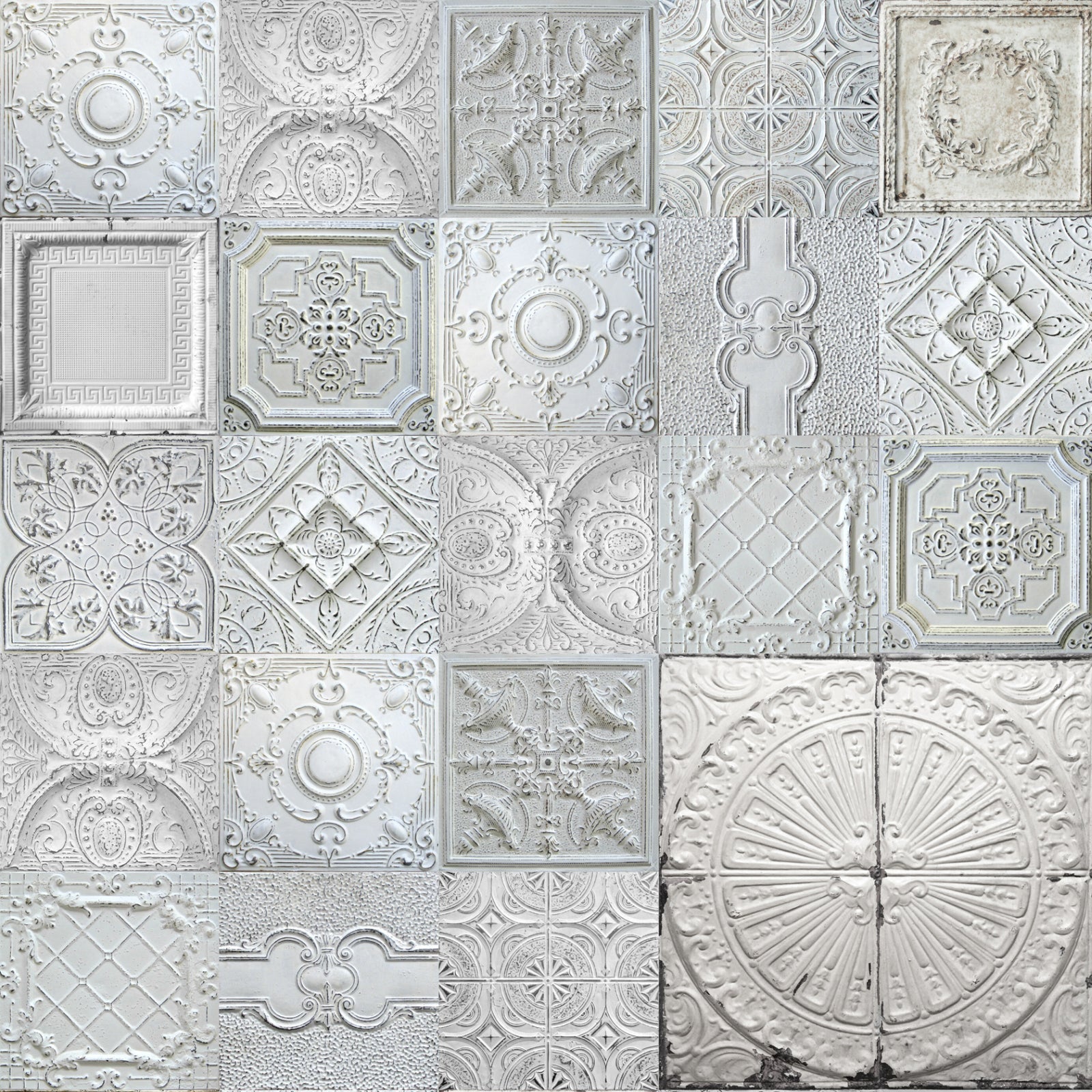 Toilettenrückwand Patchwork