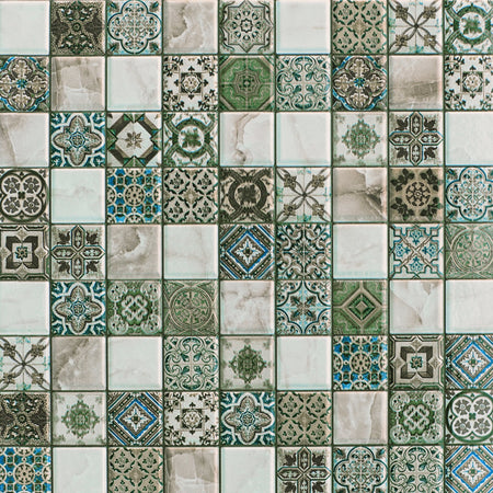 Toilettenrückwand Patchwork