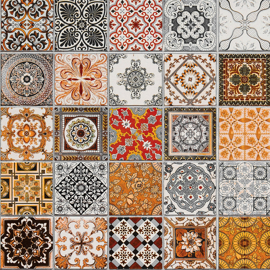 Toilettenrückwand Patchwork