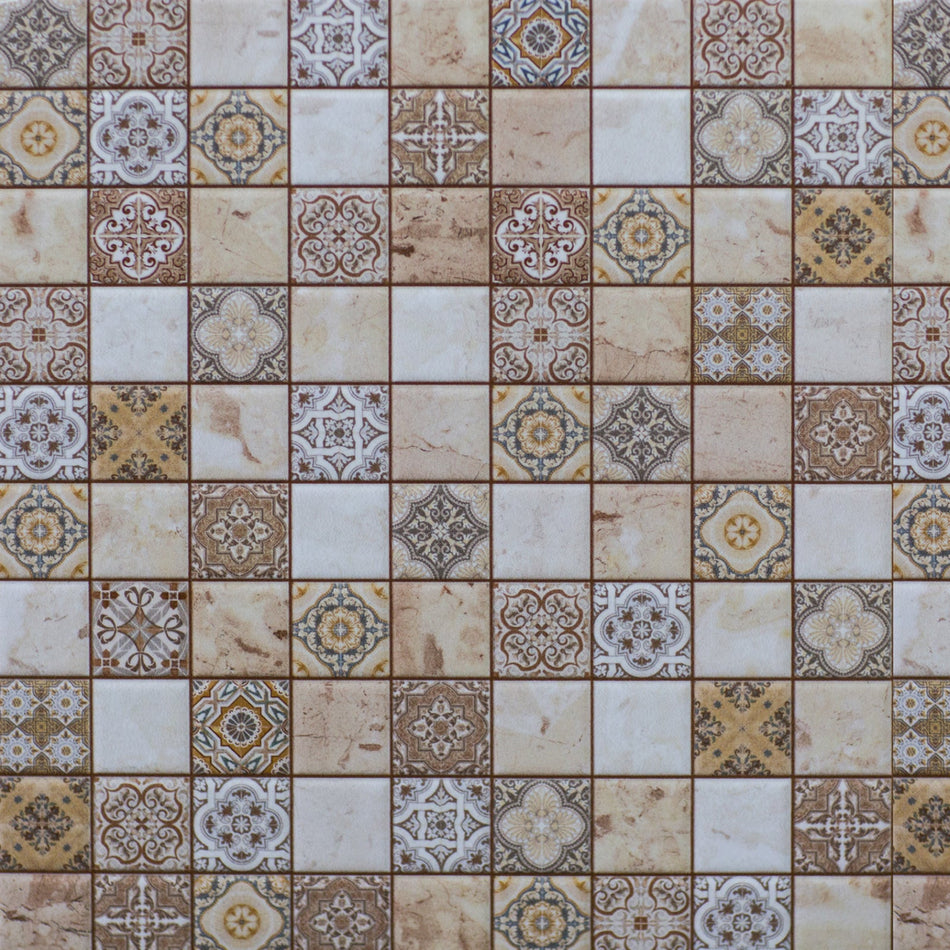 Toilettenrückwand Patchwork