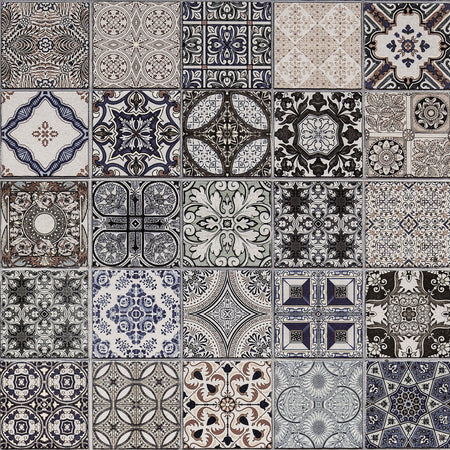 Toilettenrückwand Patchwork