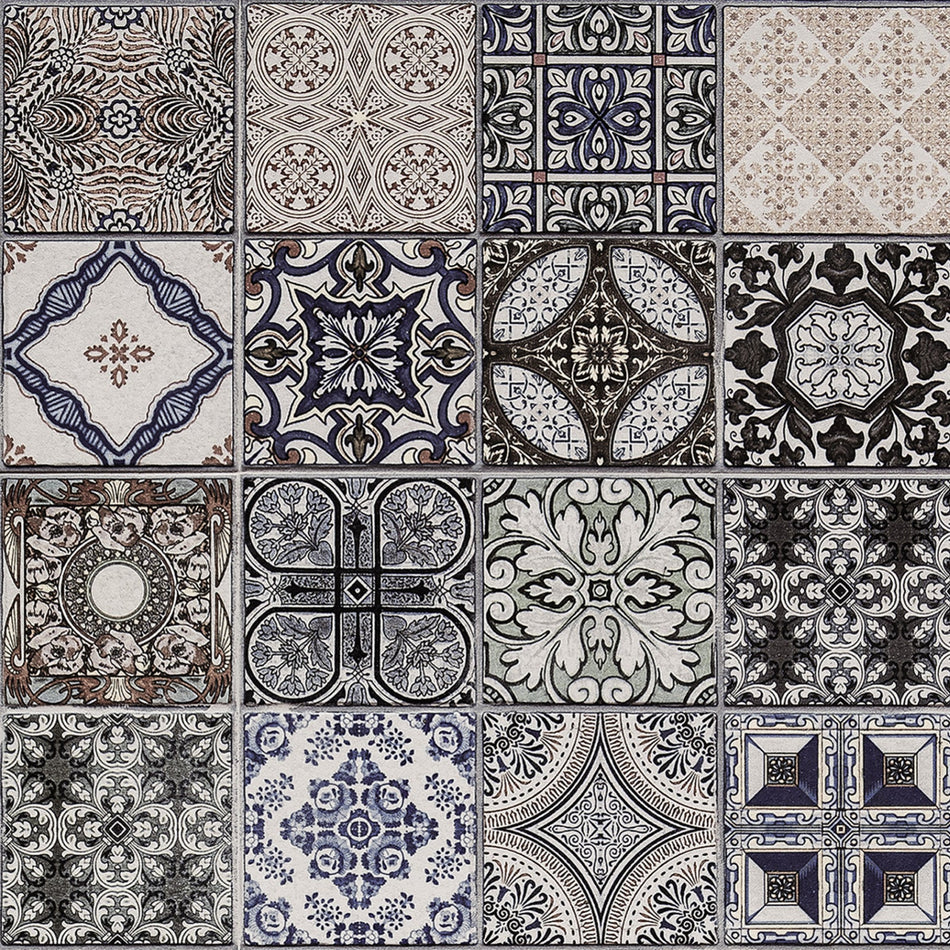 Toilettenrückwand Patchwork