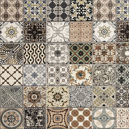 Toilettenrückwand Patchwork