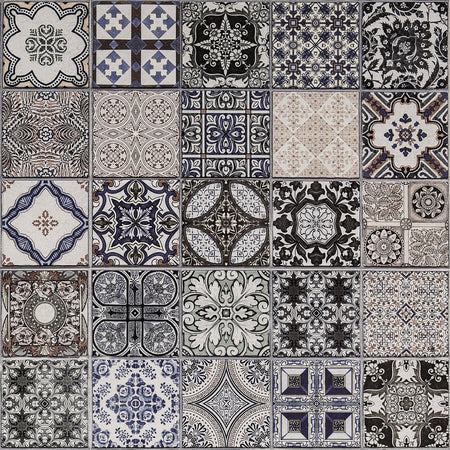 Toilettenrückwand Patchwork