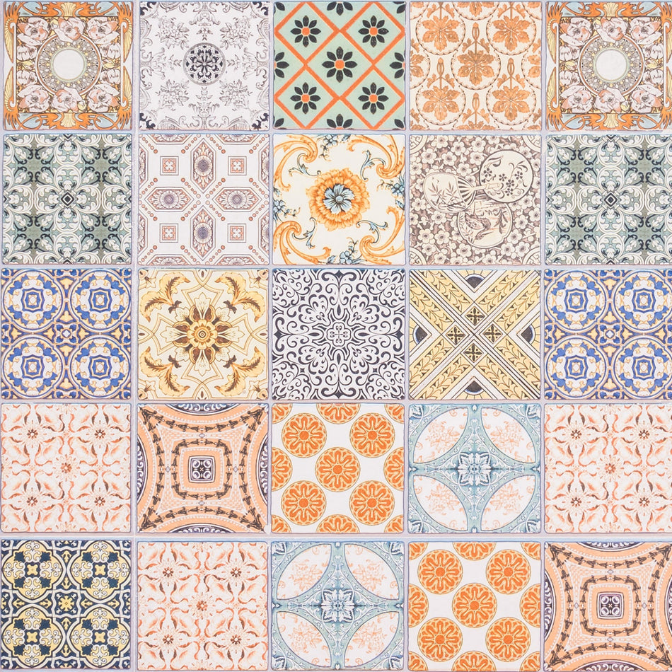 Toilettenrückwand Patchwork