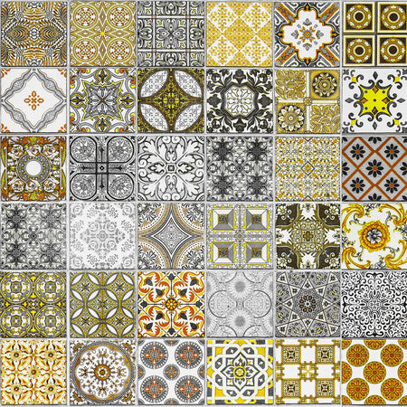 Toilettenrückwand Patchwork