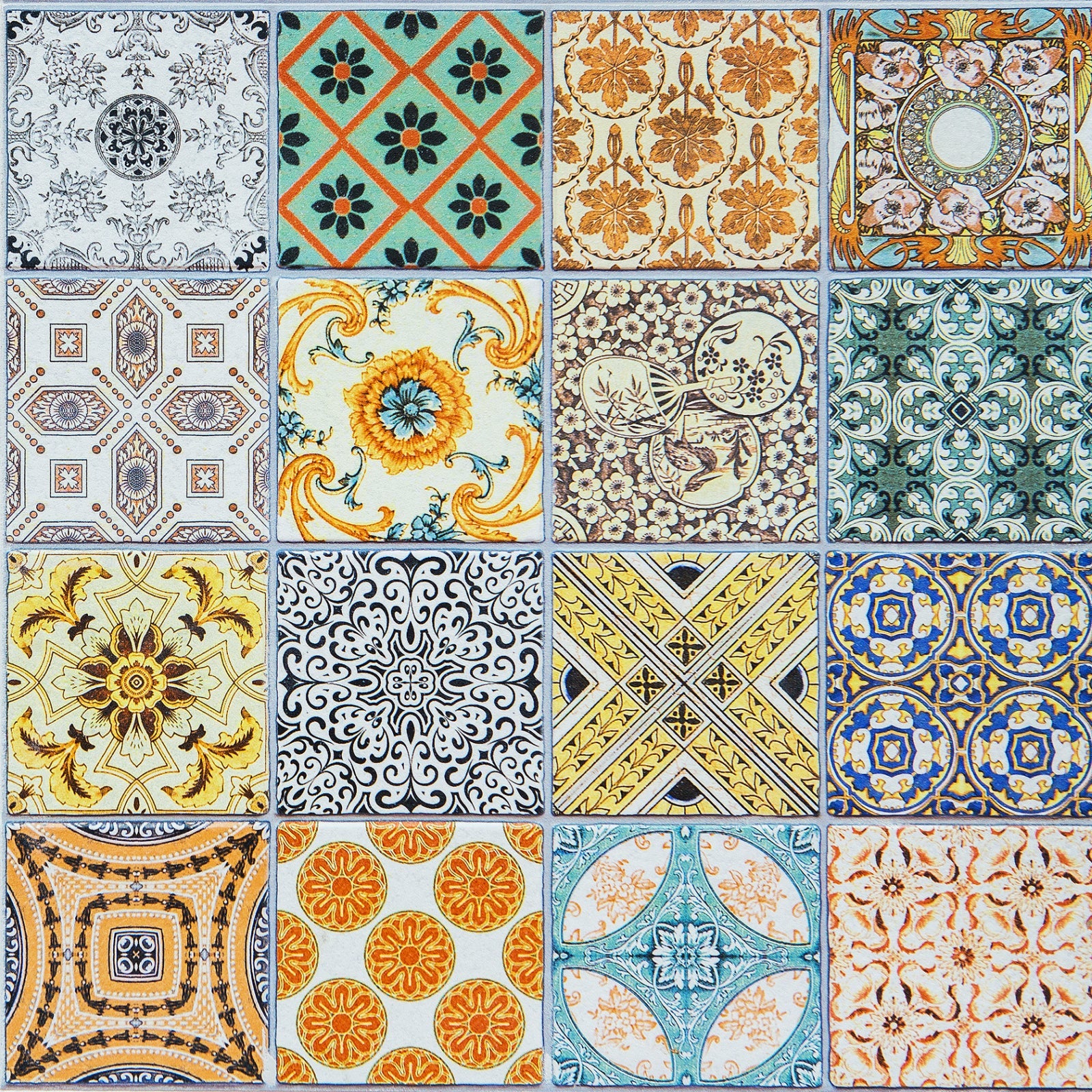 Toilettenrückwand Patchwork