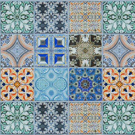 Toilettenrückwand Patchwork