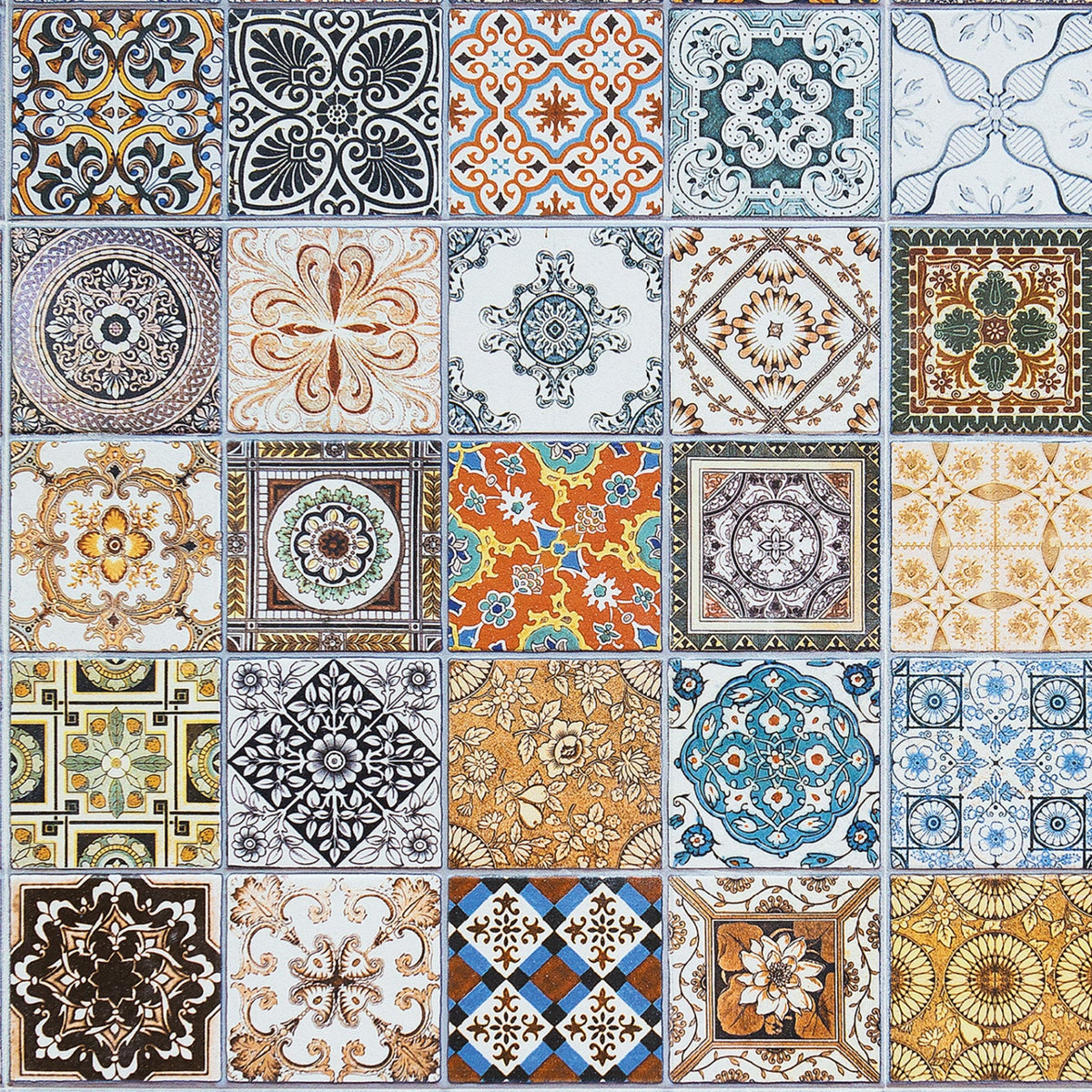 Toilettenrückwand Patchwork