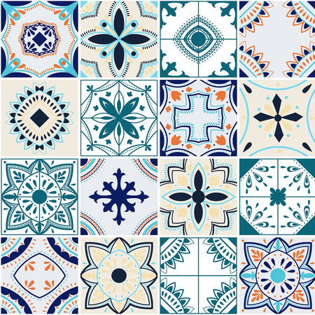 Toilettenrückwand Patchwork