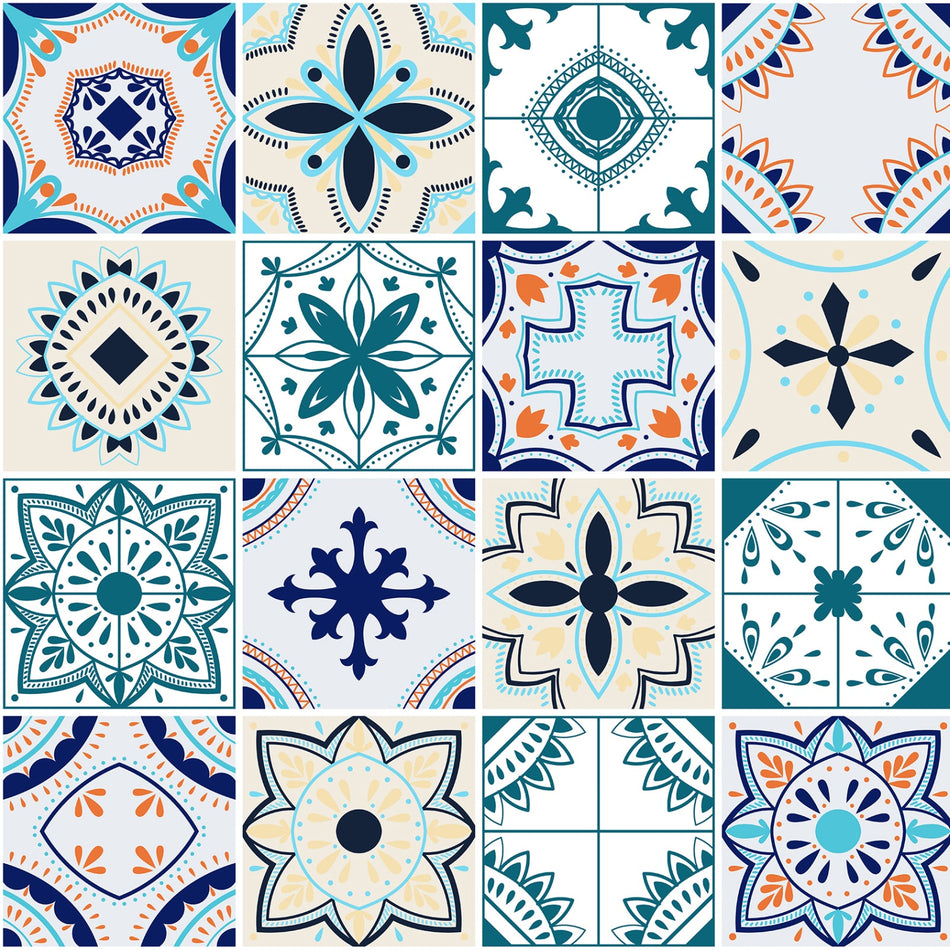 Toilettenrückwand Patchwork