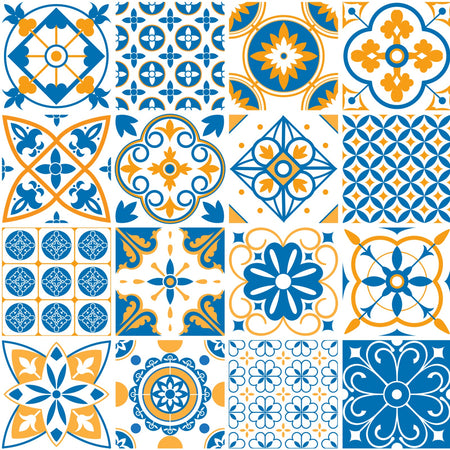 Toilettenrückwand Patchwork