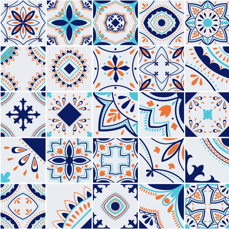 Toilettenrückwand Patchwork