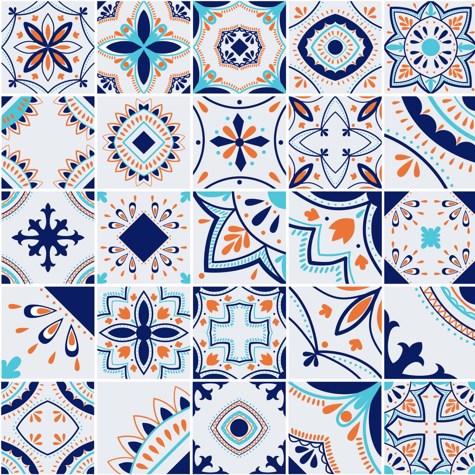 Toilettenrückwand Patchwork