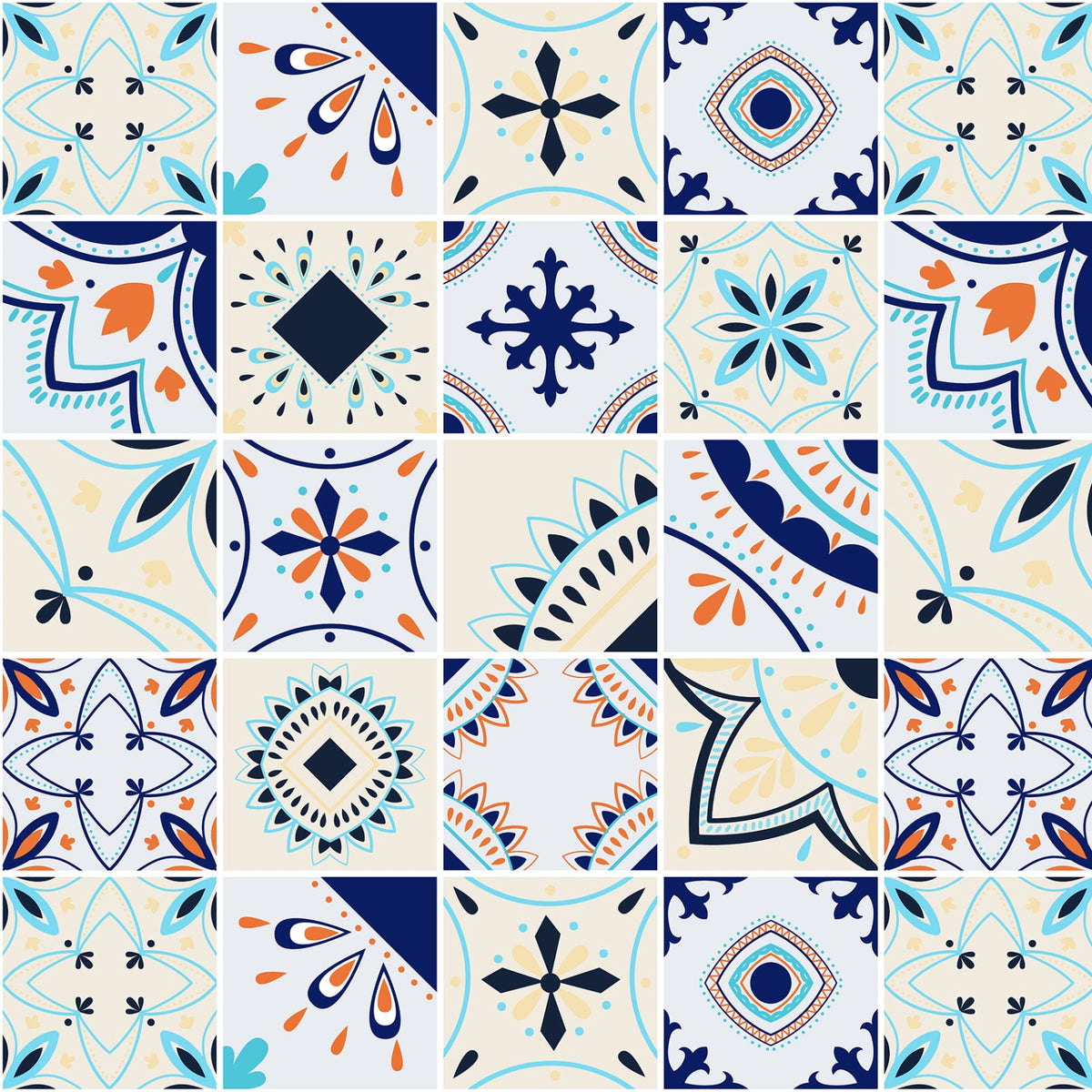 Toilettenrückwand Patchwork