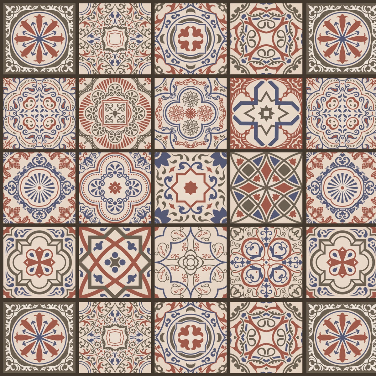 Toilettenrückwand Patchwork