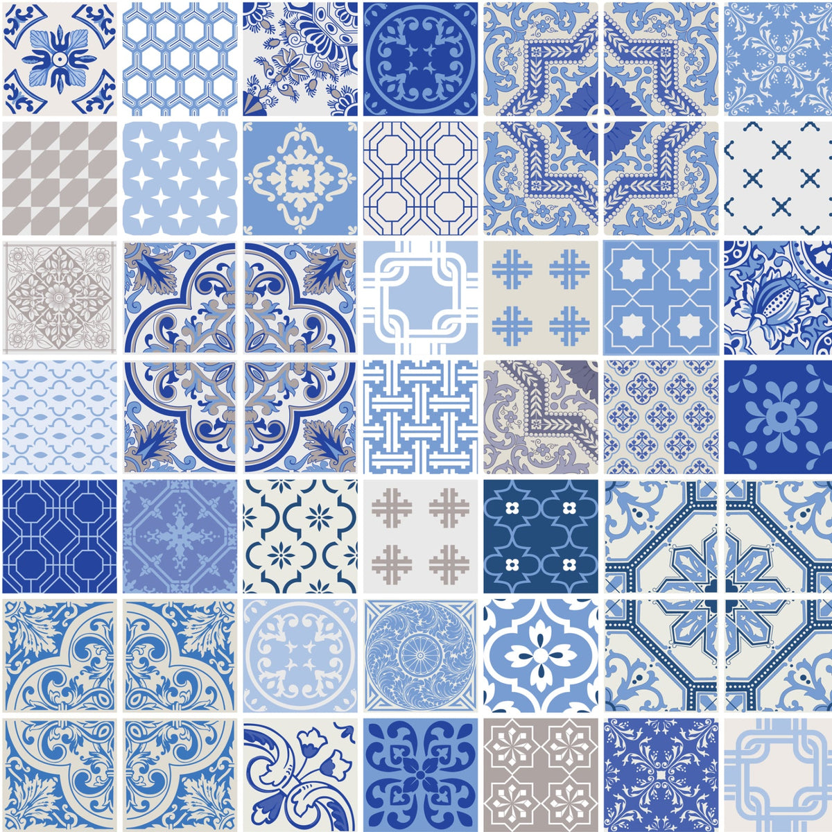 Toilettenrückwand Patchwork