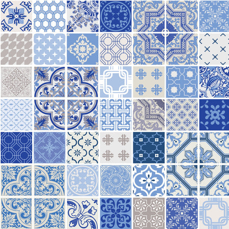 Toilettenrückwand Patchwork