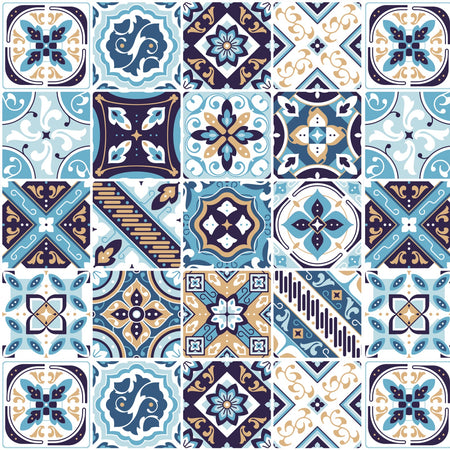 Toilettenrückwand Patchwork