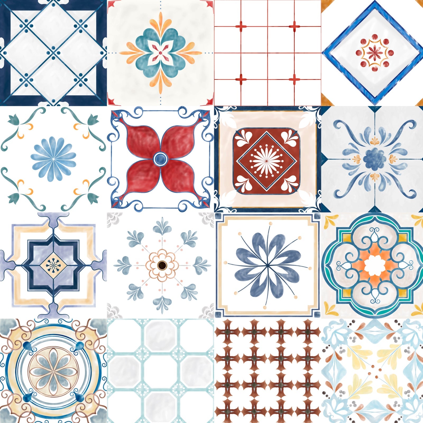 Toilettenrückwand Patchwork