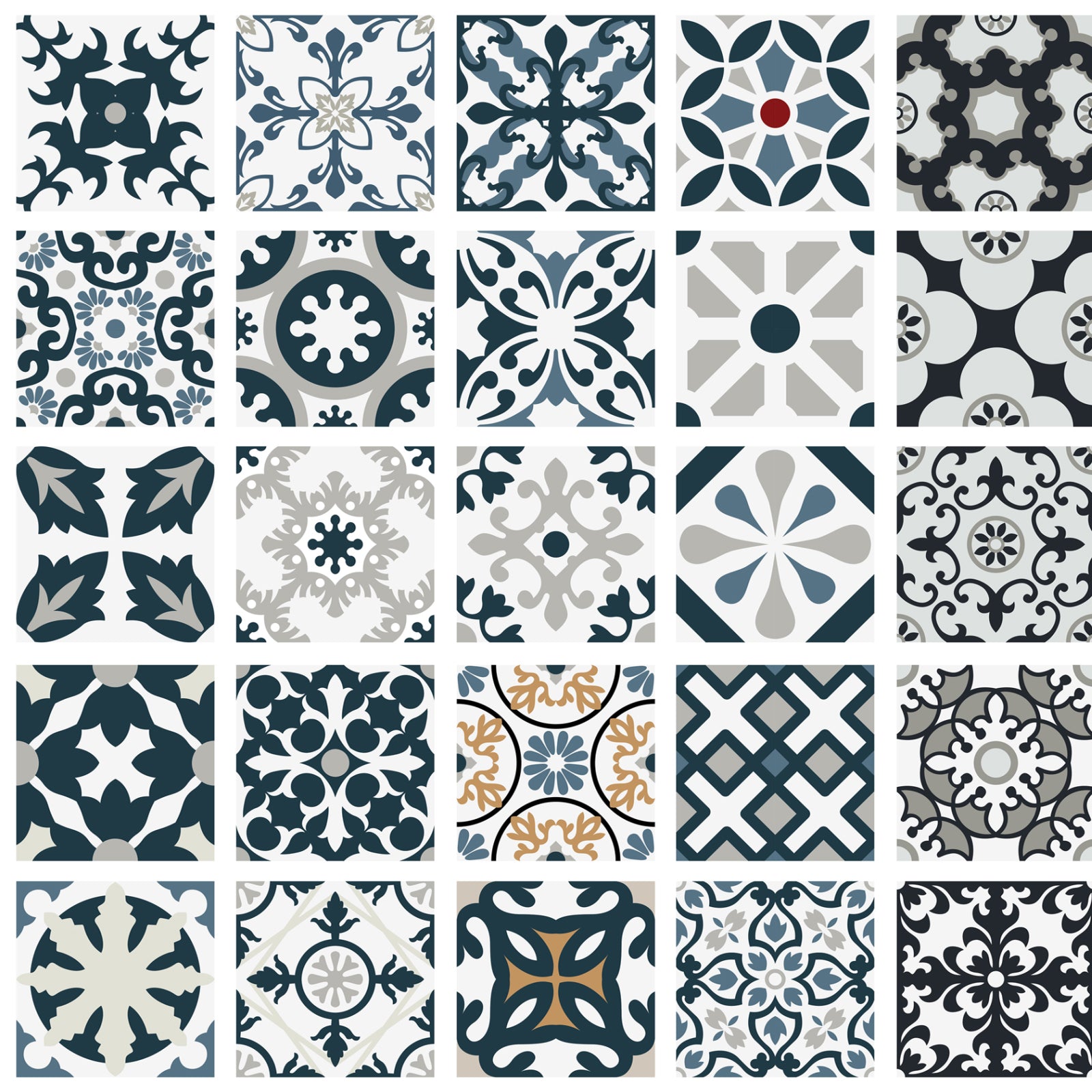 Toilettenrückwand Patchwork