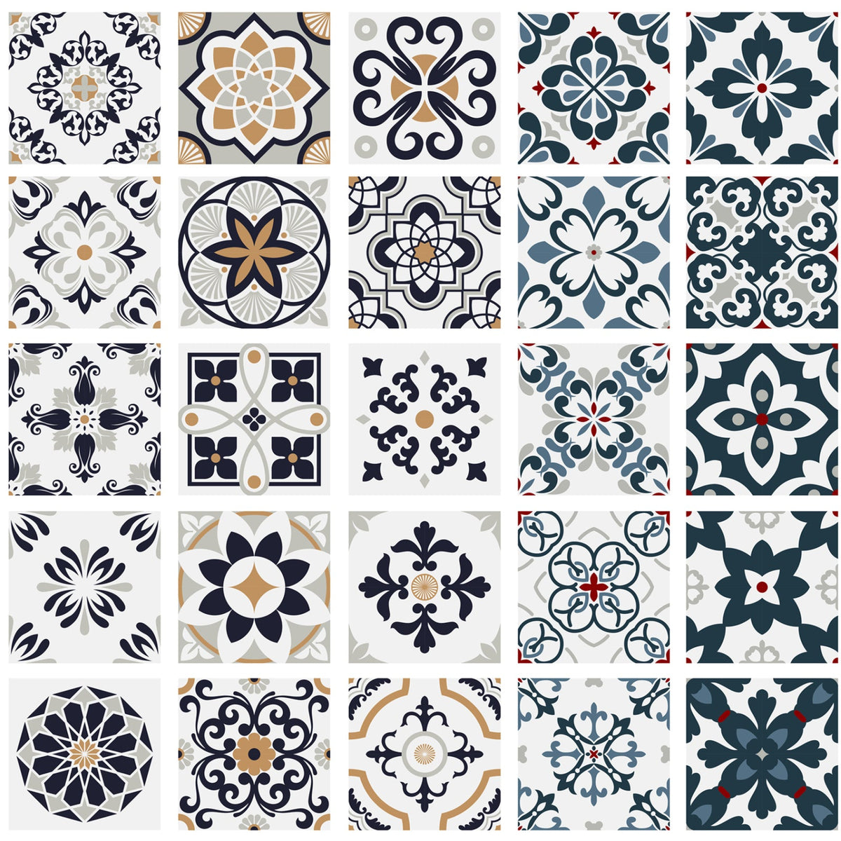 Toilettenrückwand Patchwork