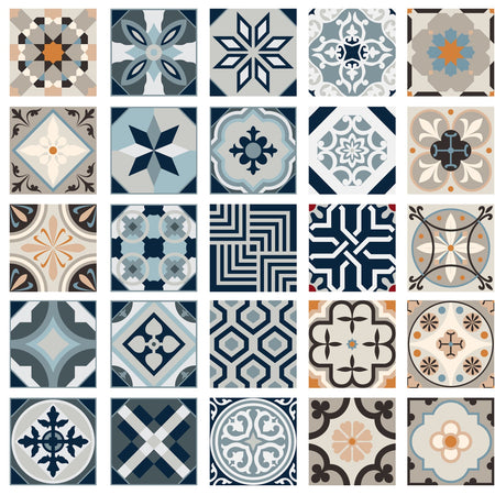 Toilettenrückwand Patchwork