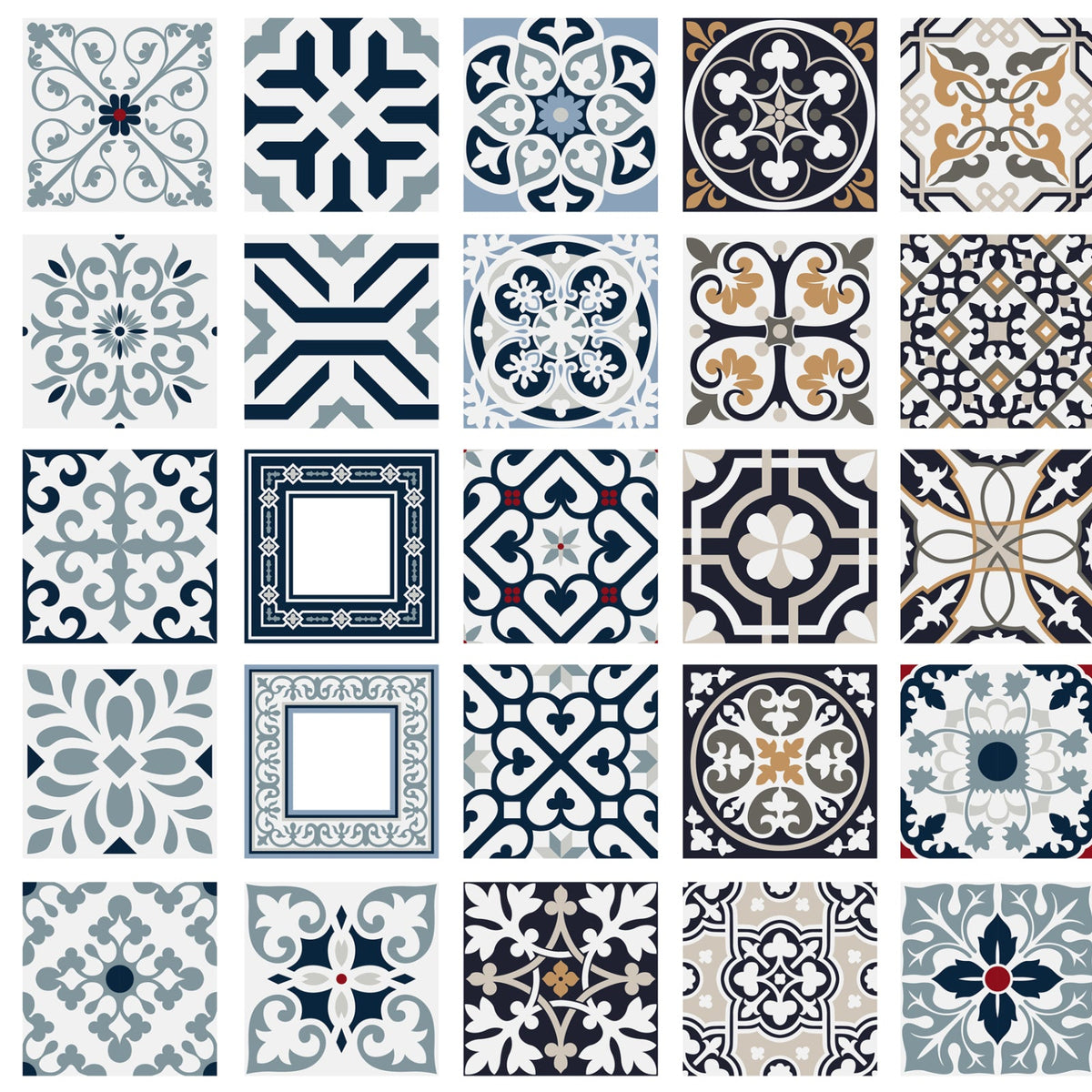 Toilettenrückwand Patchwork