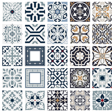 Toilettenrückwand Patchwork