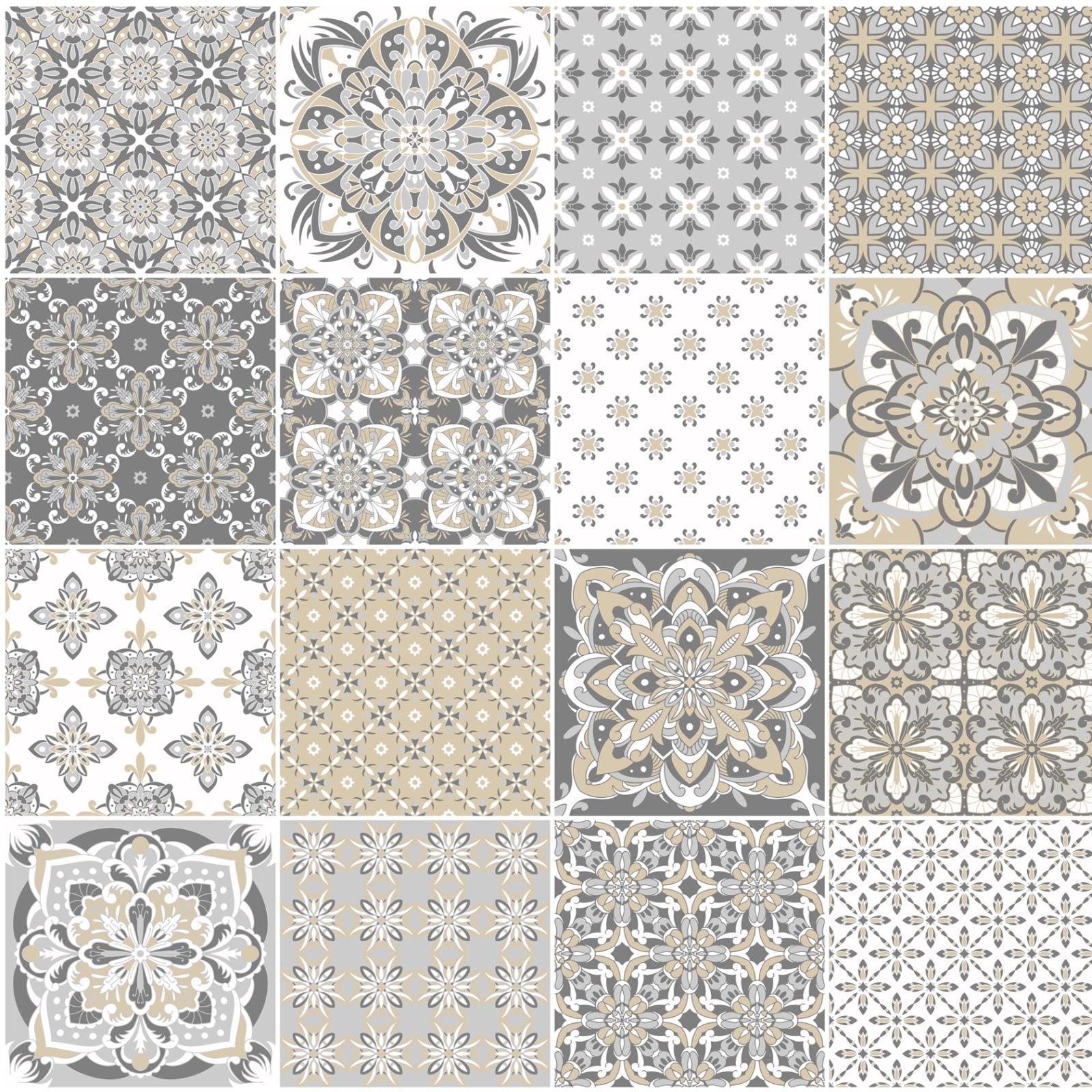 Toilettenrückwand Patchwork