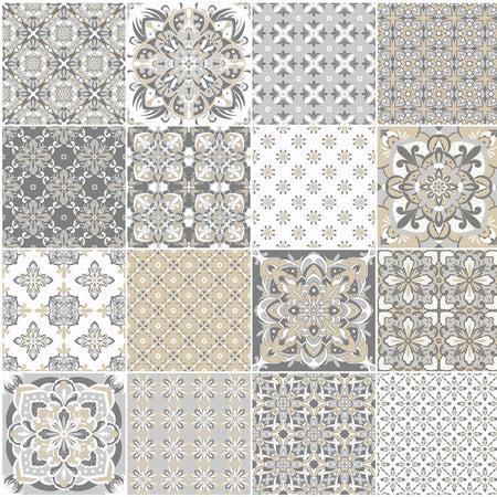 Toilettenrückwand Patchwork