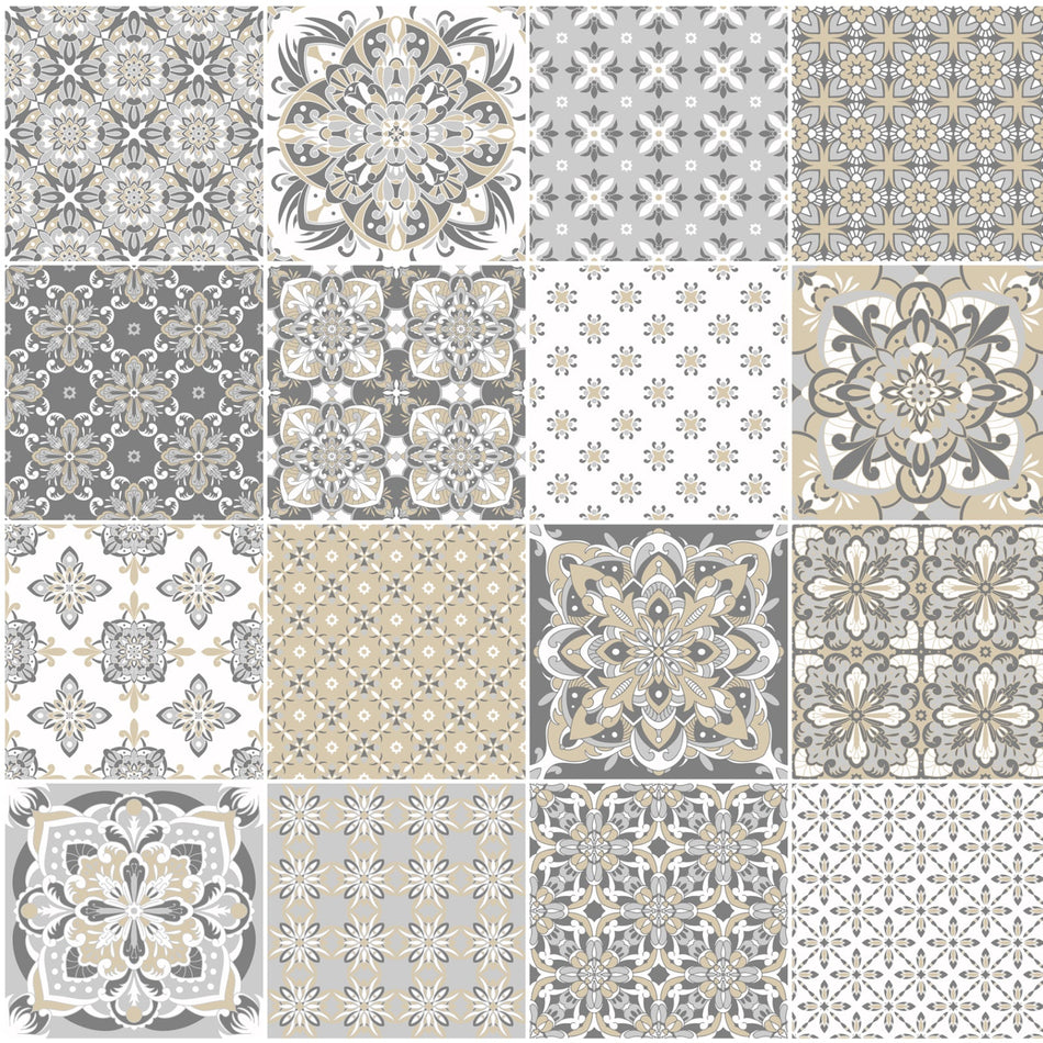 Toilettenrückwand Patchwork