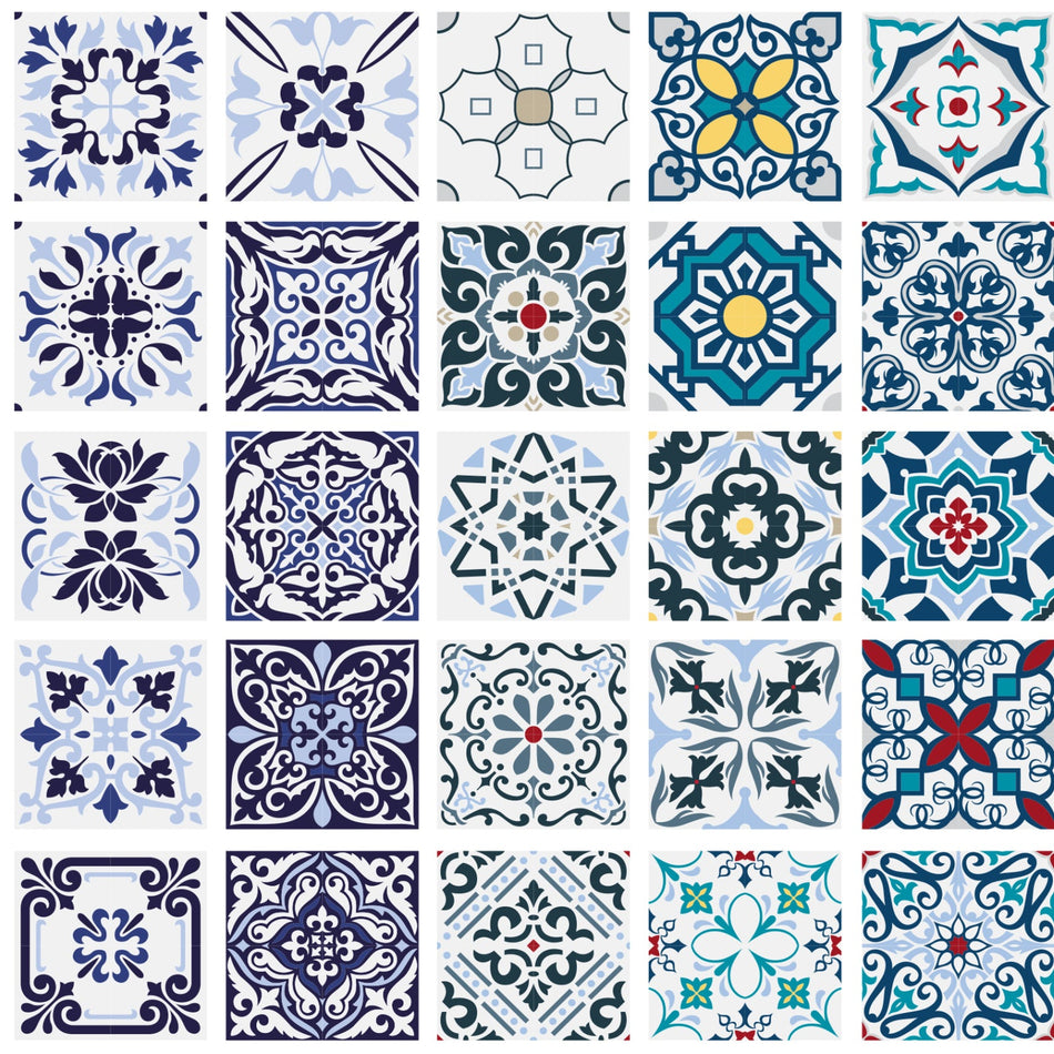 Toilettenrückwand Patchwork