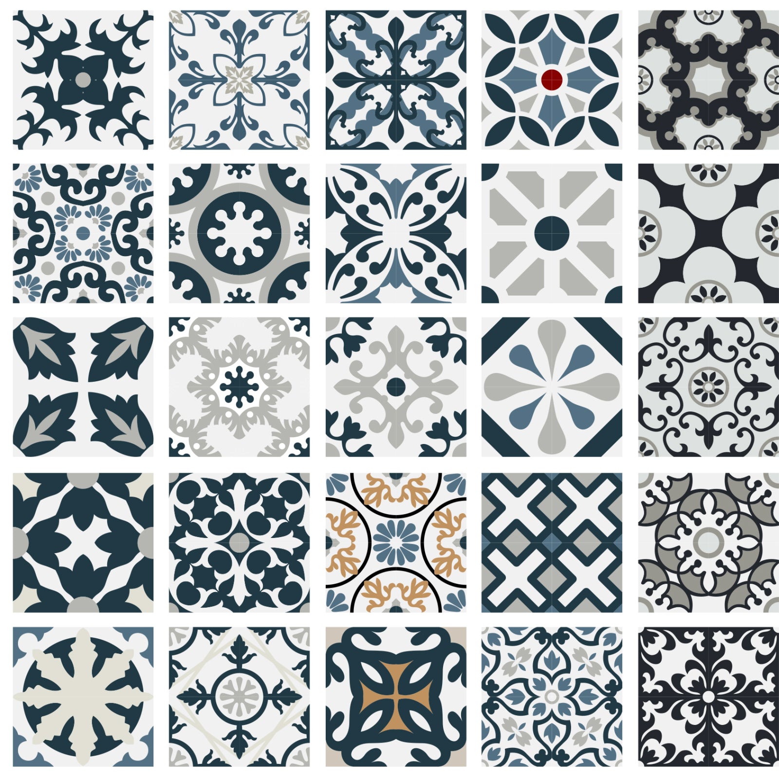 Toilettenrückwand Patchwork