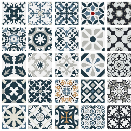 Toilettenrückwand Patchwork