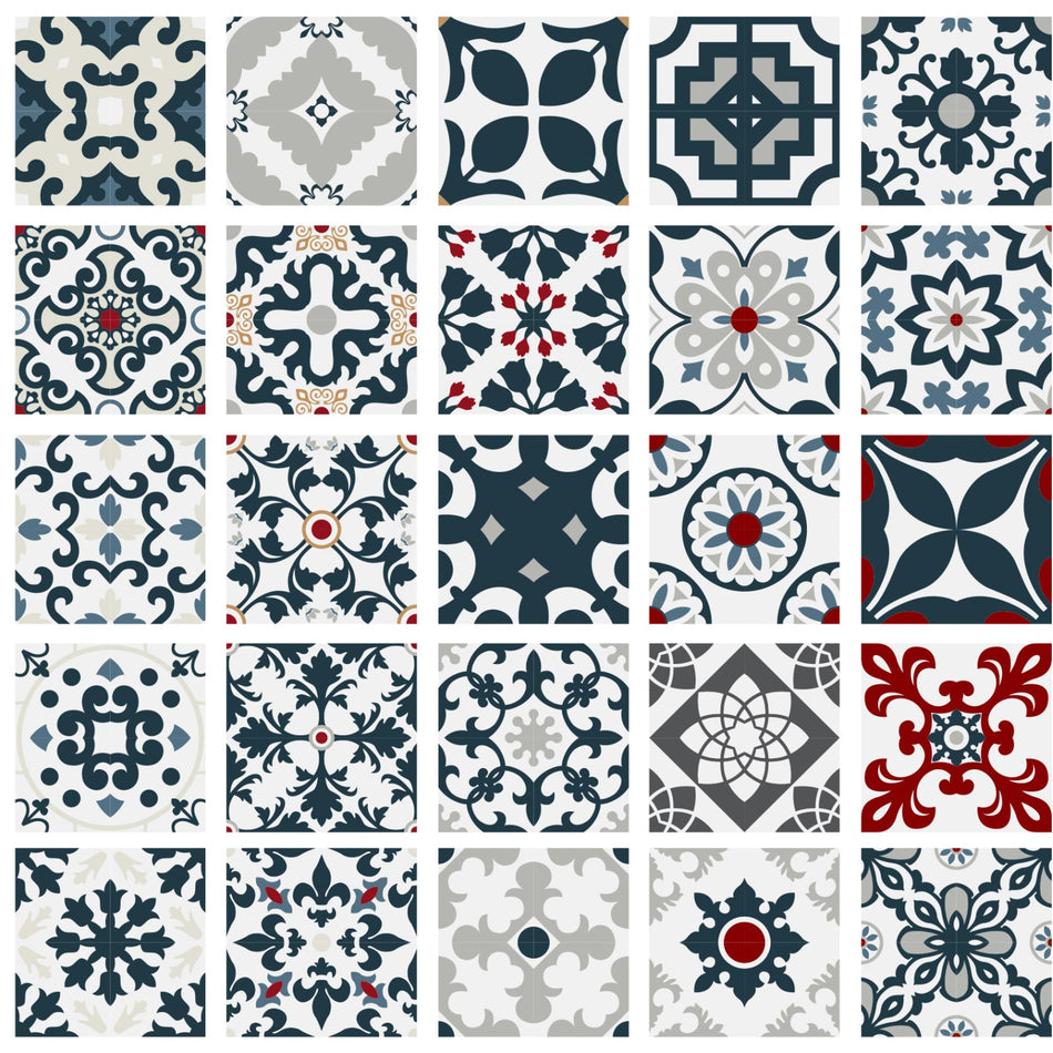 Toilettenrückwand Patchwork