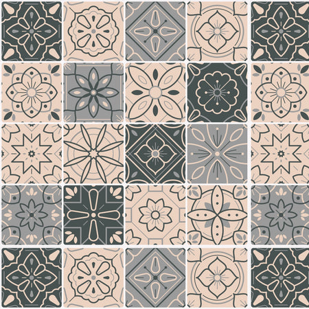 Toilettenrückwand Patchwork