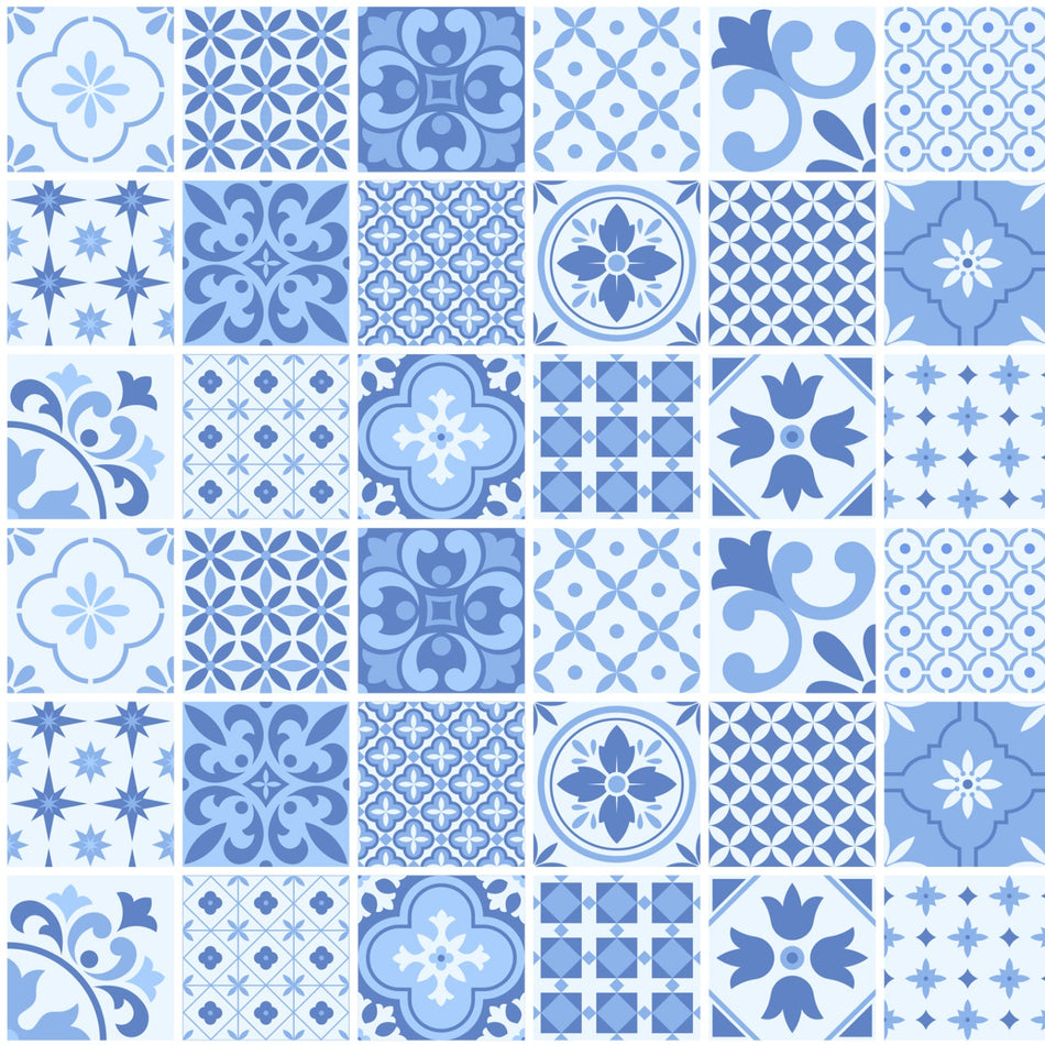 Toilettenrückwand Patchwork