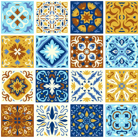 Toilettenrückwand Patchwork