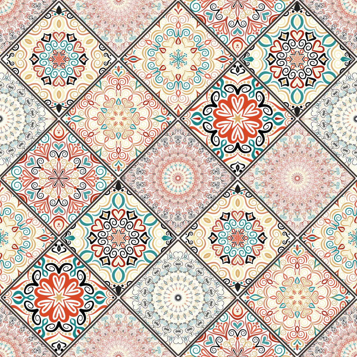 Waschbeckenrückwand Patchwork