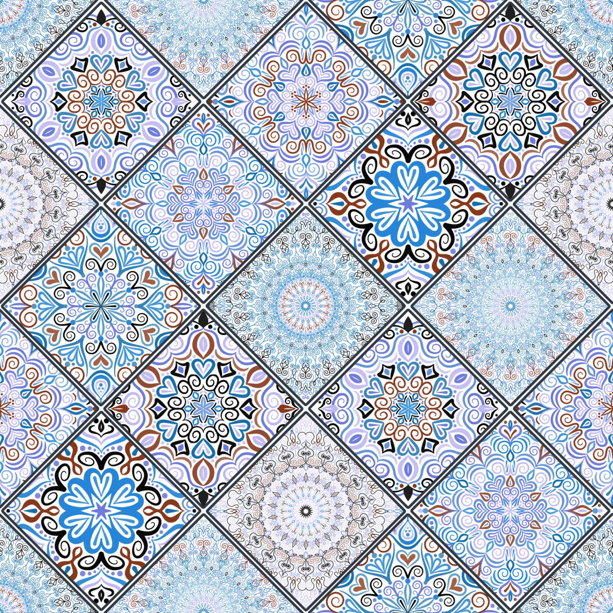 Waschbeckenrückwand Patchwork