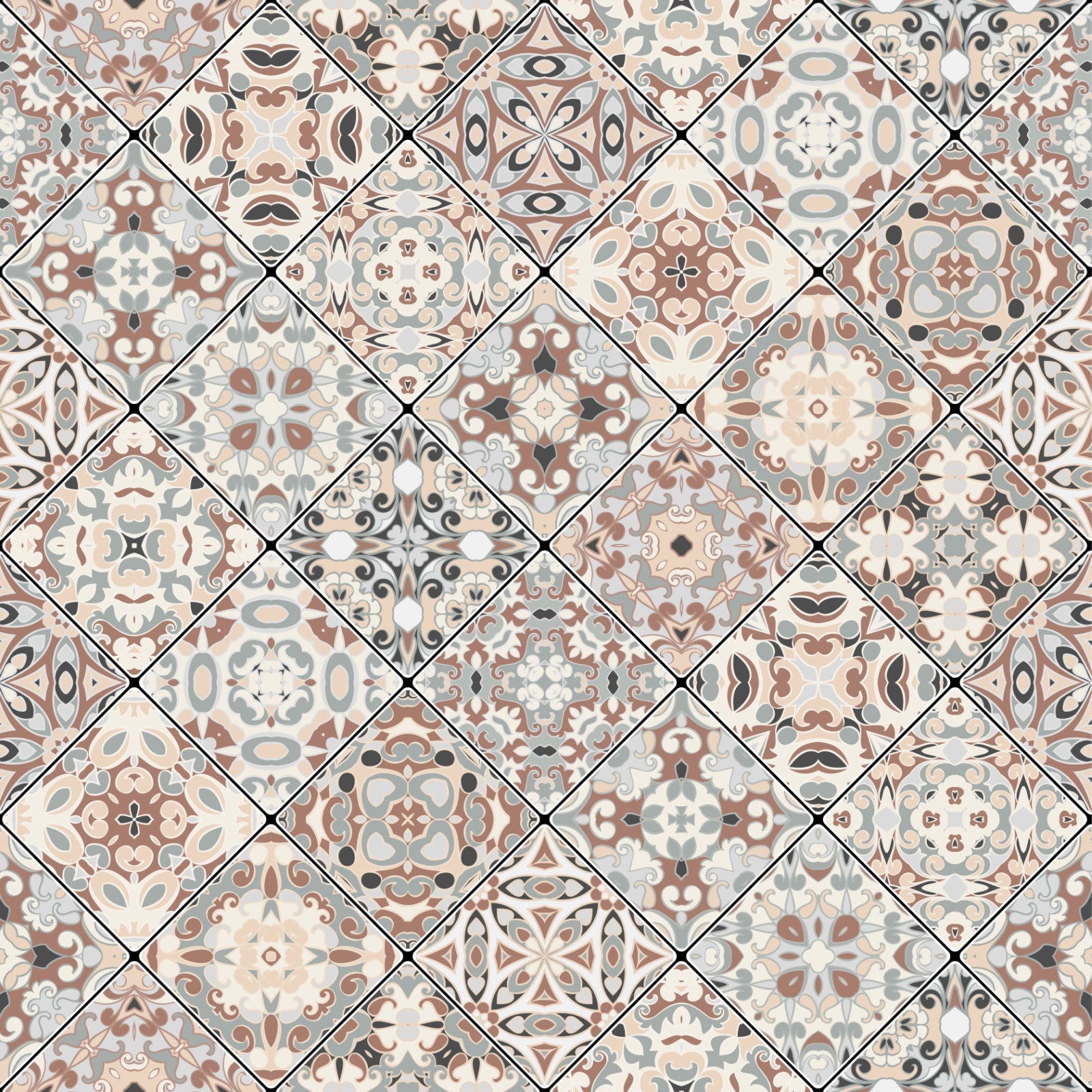 Waschbeckenrückwand Patchwork