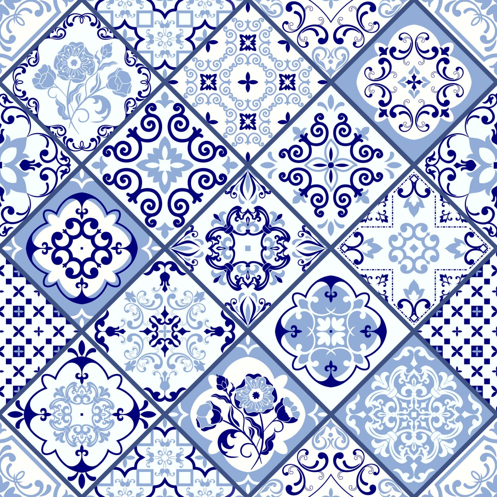 Waschbeckenrückwand Patchwork