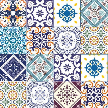 Waschbeckenrückwand Patchwork