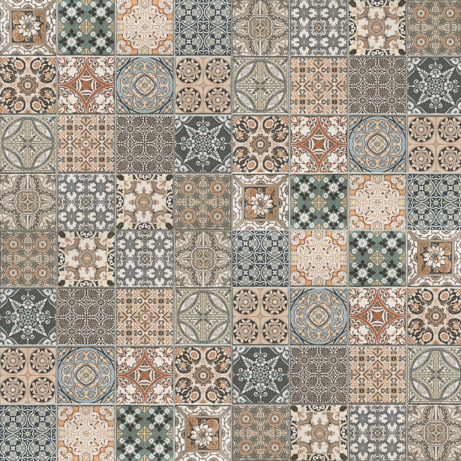 Waschbeckenrückwand Patchwork