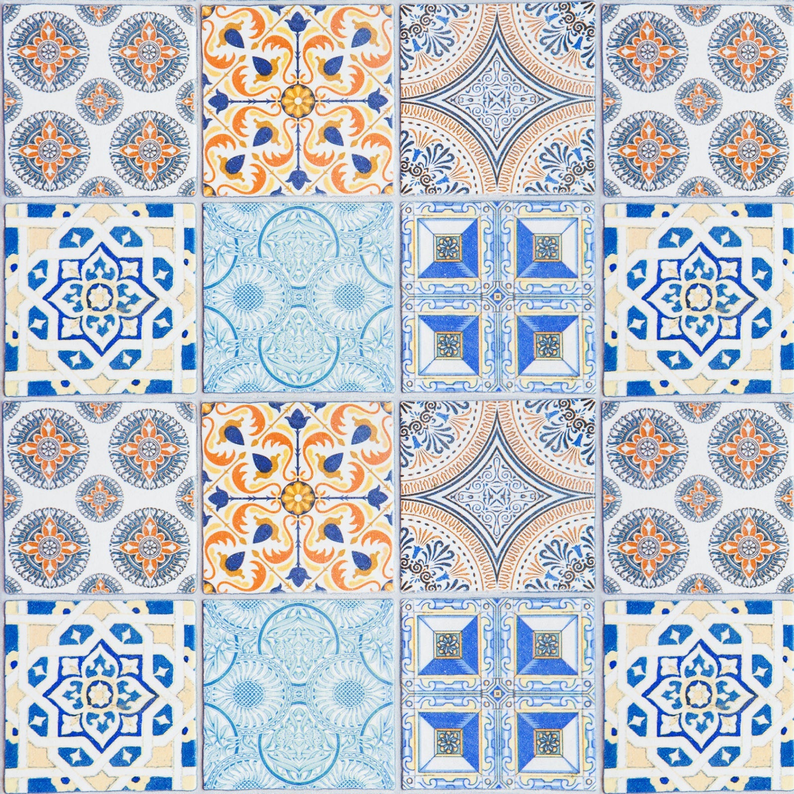 Waschbeckenrückwand Patchwork