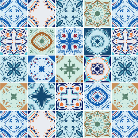 Waschbeckenrückwand Patchwork